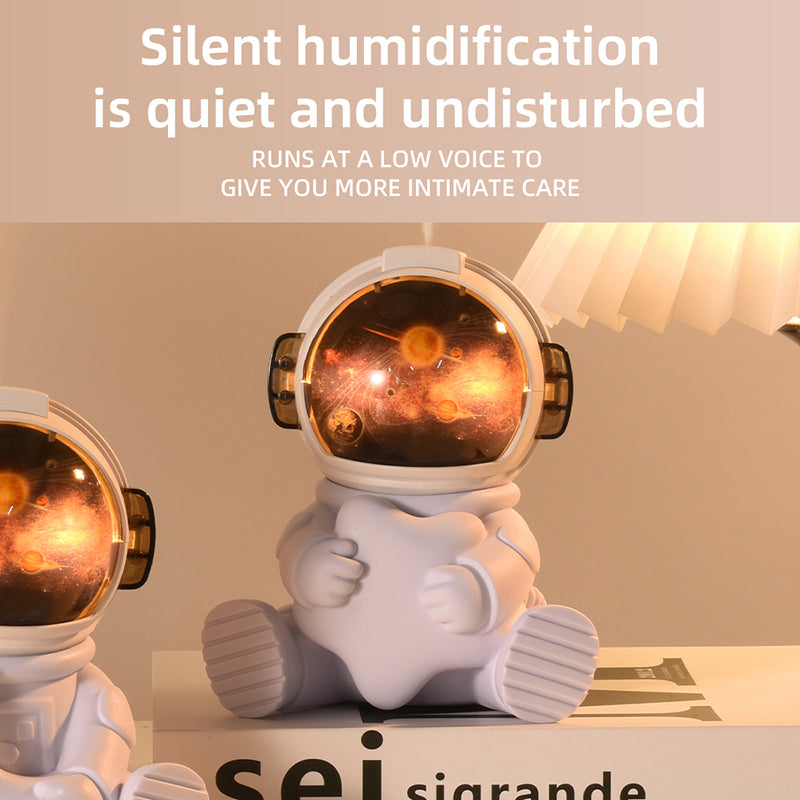 Astronaut Humidifier – Portable Mini Humidifier with LED Light, USB Powered for Bedroom, Office, Travel Use, Fun & Functional Air Freshener (Astronaut humidifier with Star)