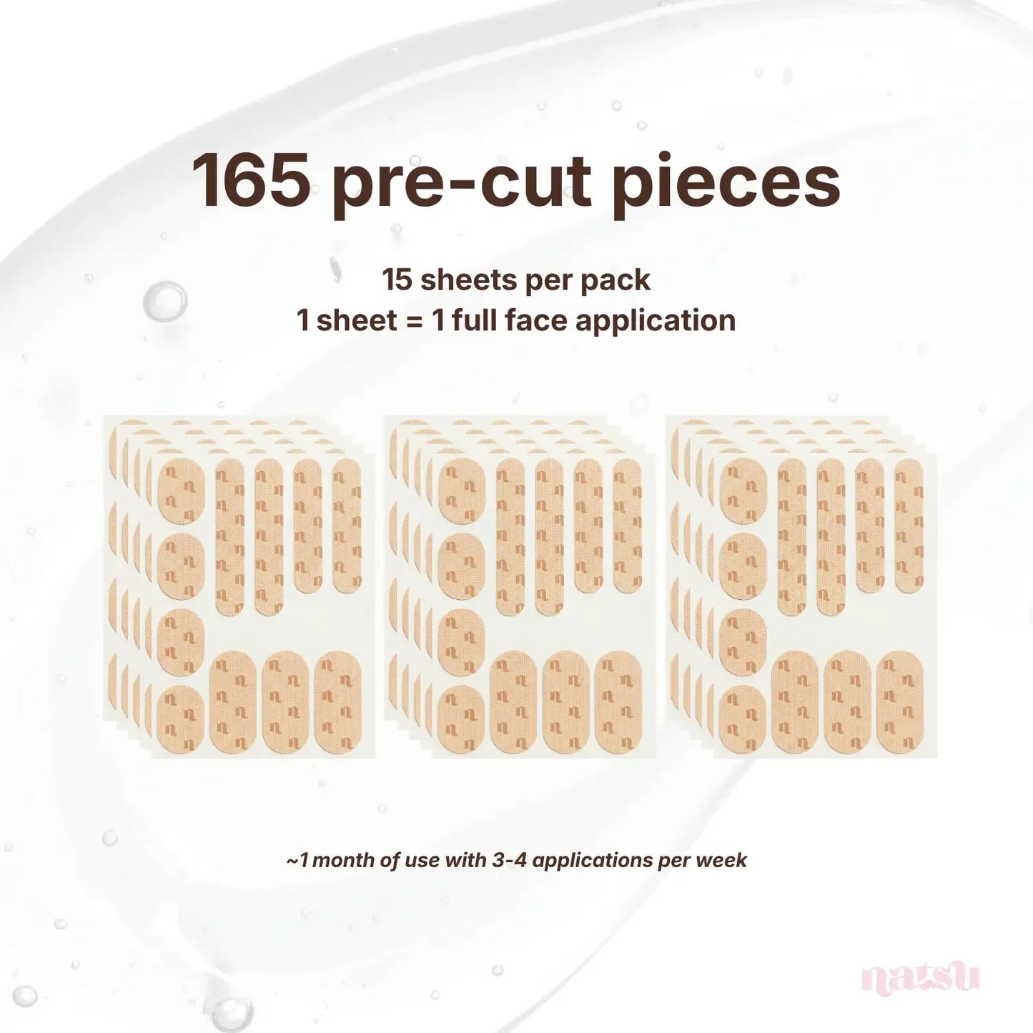Face Tape 165 Pre-Cut Pieces