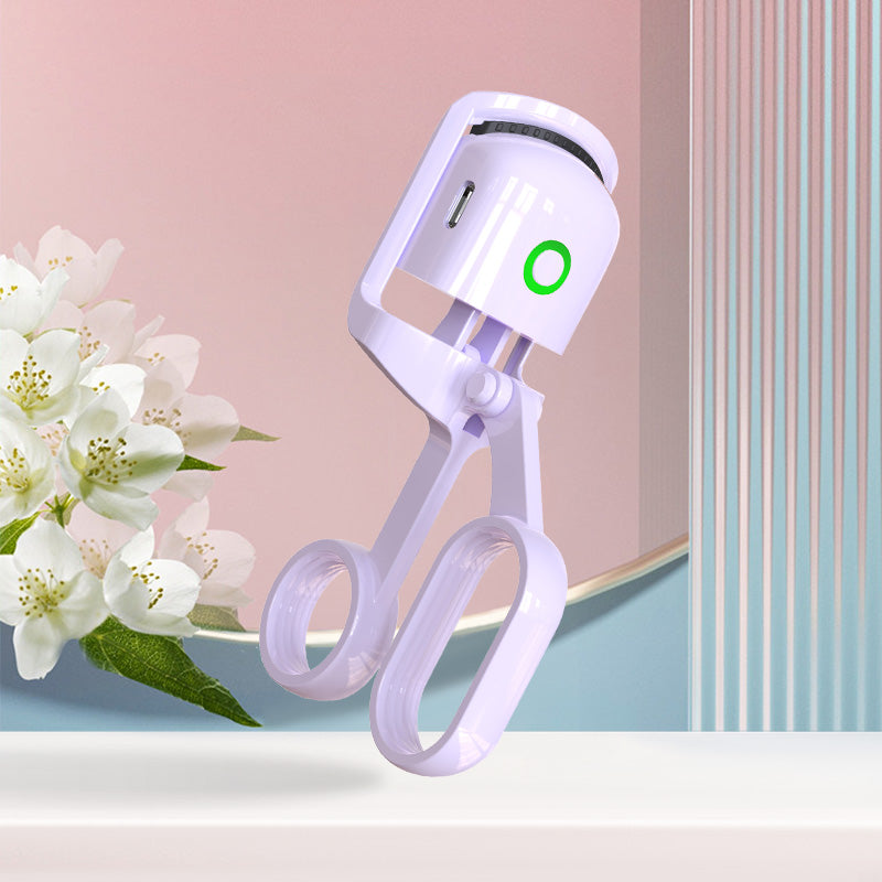 Heated Eyelash Curler for Women - Electric Lash Curler with 10s Fast Heating, Safe Anti-Burn Design, Intelligent Temp Control, Long-Lasting Curls