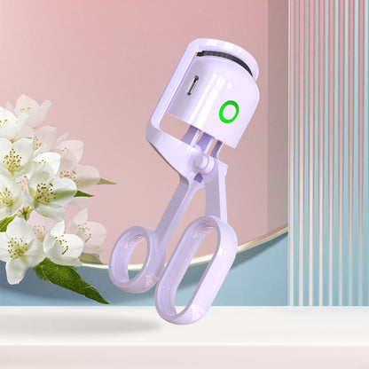 Heated Eyelash Curler for Women - Electric Lash Curler with 10s Fast Heating, Safe Anti-Burn Design, Intelligent Temp Control, Long-Lasting Curls
