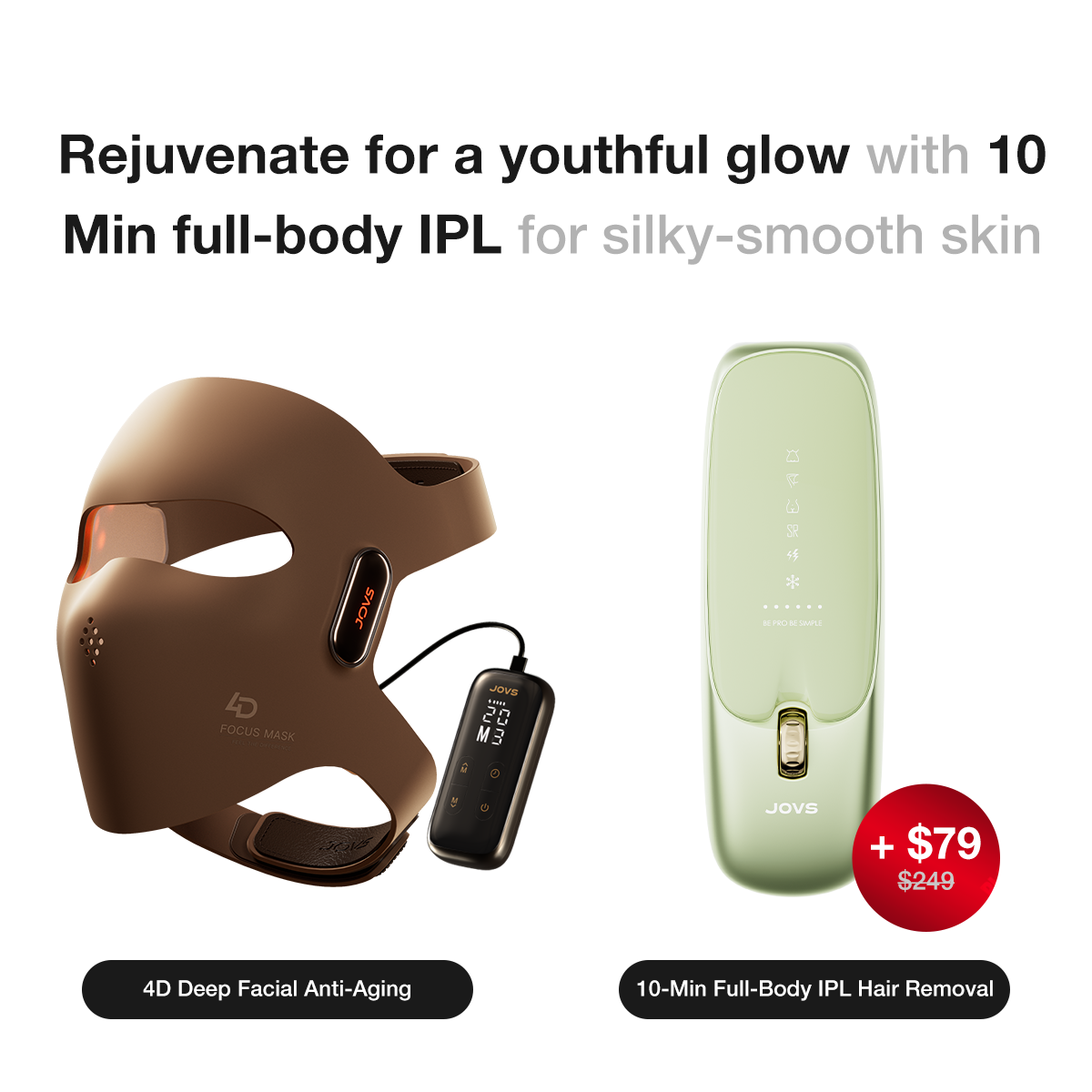 JOVS 4D Laser Light Therapy Mask