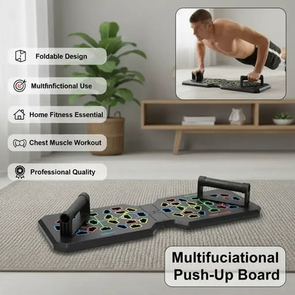 Foldable Multifunctional Push Up Board, Home Fitness Equipment for Chest Muscle Exercise, Professional Equipment for Burning Fat, Home Workout Equipment, Home Workout Gear