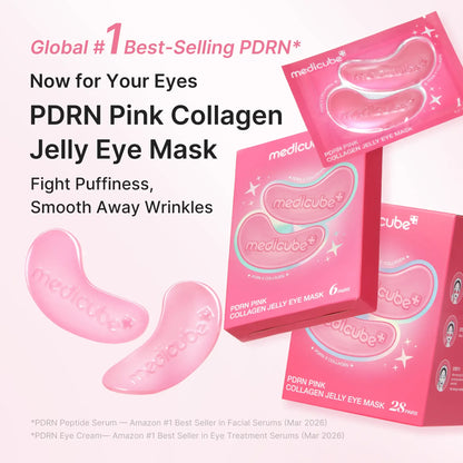 Pink Collagen Jelly Eye Mask | Hydrogel Eye Patches with PDRN