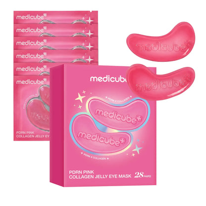Pink Collagen Jelly Eye Mask | Hydrogel Eye Patches with PDRN