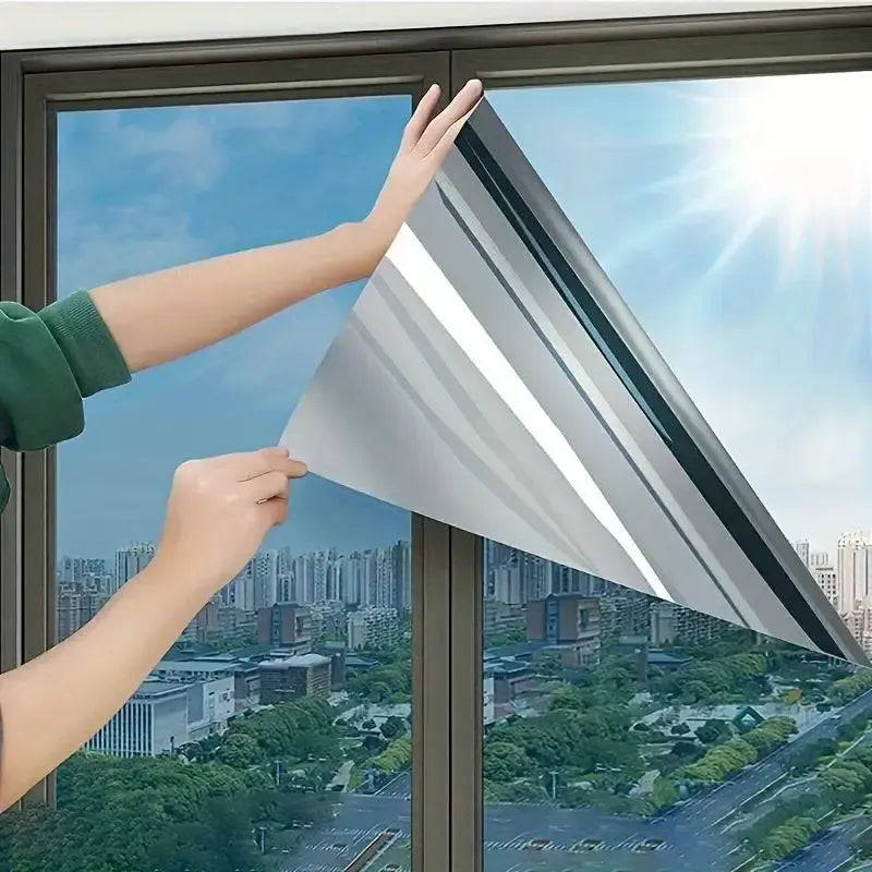 Window Glass Film,Anti-Peeping & Sunshade Window Film