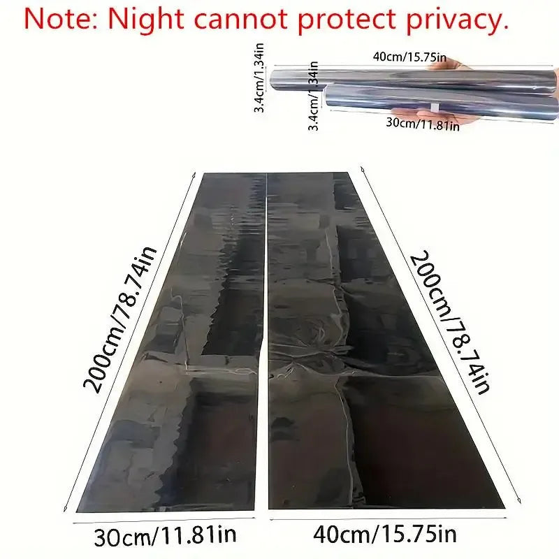 Window Glass Film,Anti-Peeping & Sunshade Window Film
