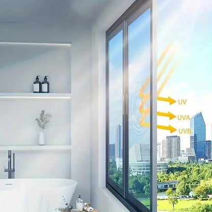 Window Glass Film,Anti-Peeping & Sunshade Window Film