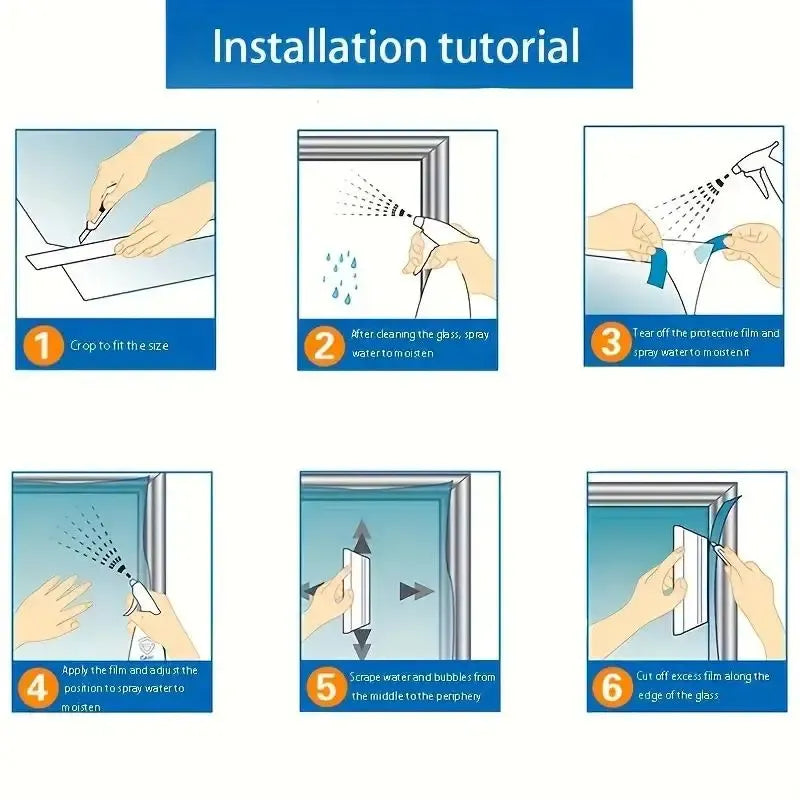 Window Glass Film,Anti-Peeping & Sunshade Window Film