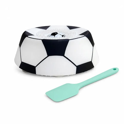 Soccer Style Multi purpose dog bowl Dog Liquid Slow Feeder,Lick Bowl Mat with Ball ,8 Extra Large Suction Cups
