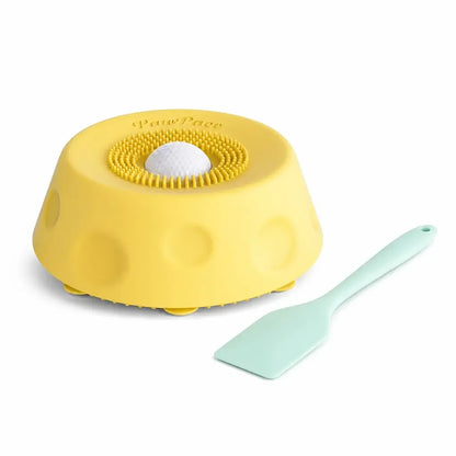 Soccer Style Multi purpose dog bowl Dog Liquid Slow Feeder,Lick Bowl Mat with Ball ,8 Extra Large Suction Cups