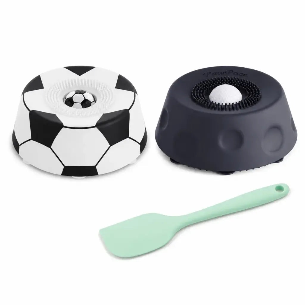 Soccer Style Multi purpose dog bowl Dog Liquid Slow Feeder,Lick Bowl Mat with Ball ,8 Extra Large Suction Cups