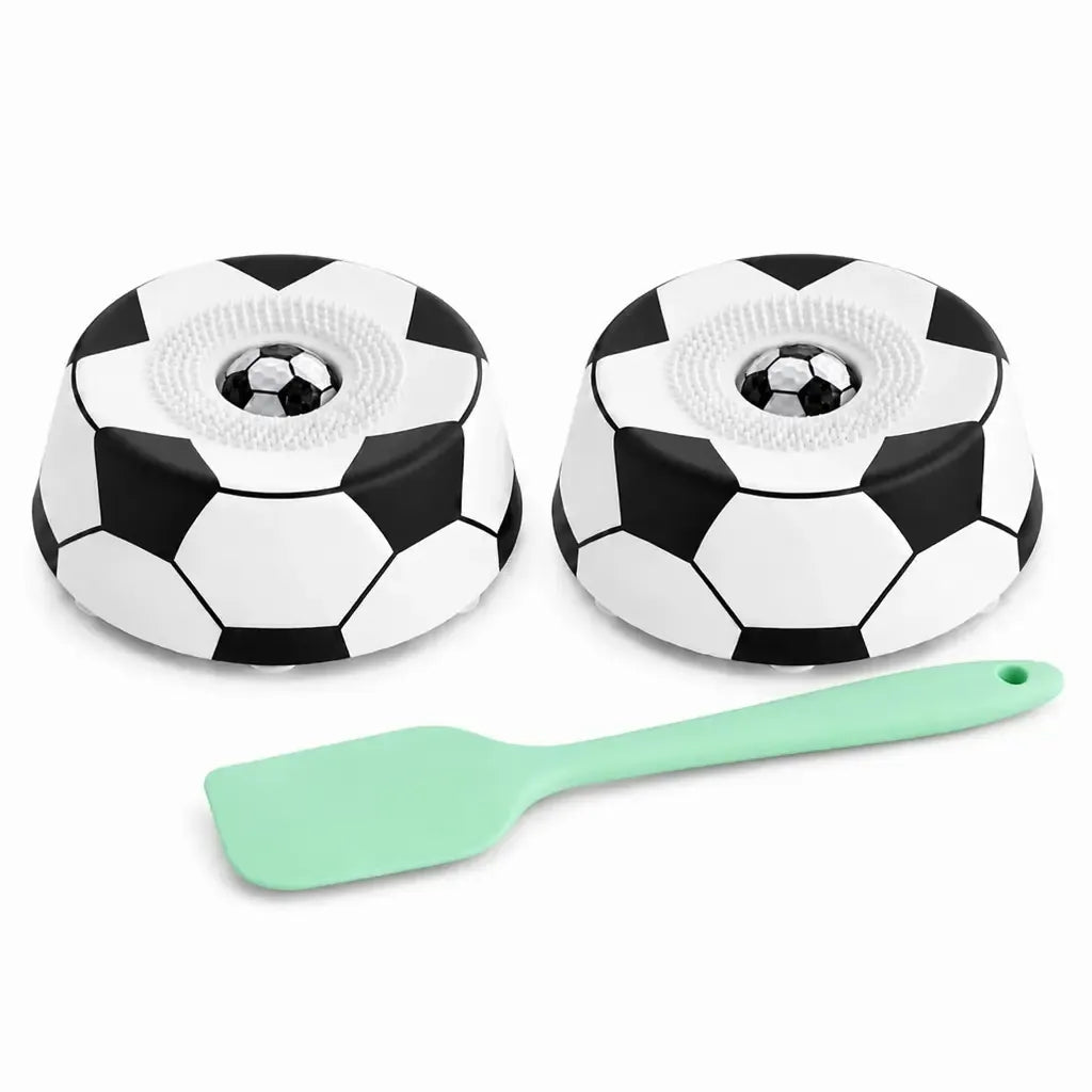 Soccer Style Multi purpose dog bowl Dog Liquid Slow Feeder,Lick Bowl Mat with Ball ,8 Extra Large Suction Cups