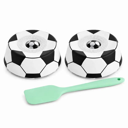 Soccer Style Multi purpose dog bowl Dog Liquid Slow Feeder,Lick Bowl Mat with Ball ,8 Extra Large Suction Cups