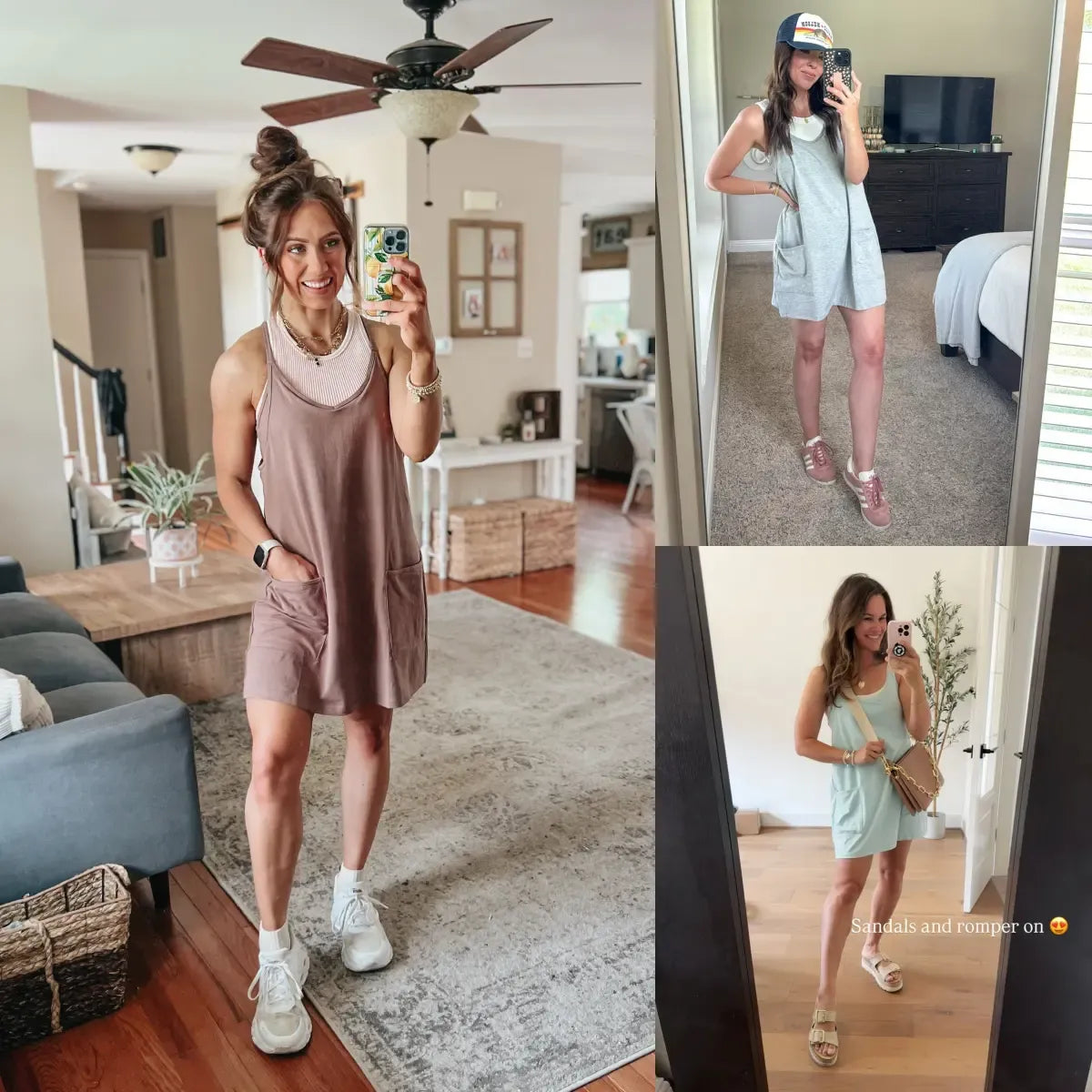 Women's Sleeveless Sports Romper Dress