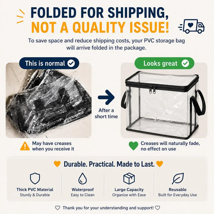 Safe, non-toxic Large Clear Thick Plastic Storage Box