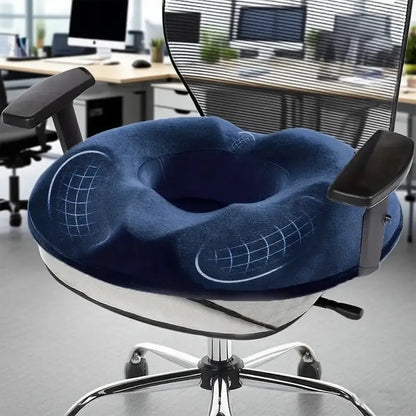 Memory Foam Donut Pillow, Sciatic Nerve Support Pad, Hemorrhoid Cushion, Tailbone Care Pad, Pregnant Women Seat Cushion, Yoga Leg Pillow