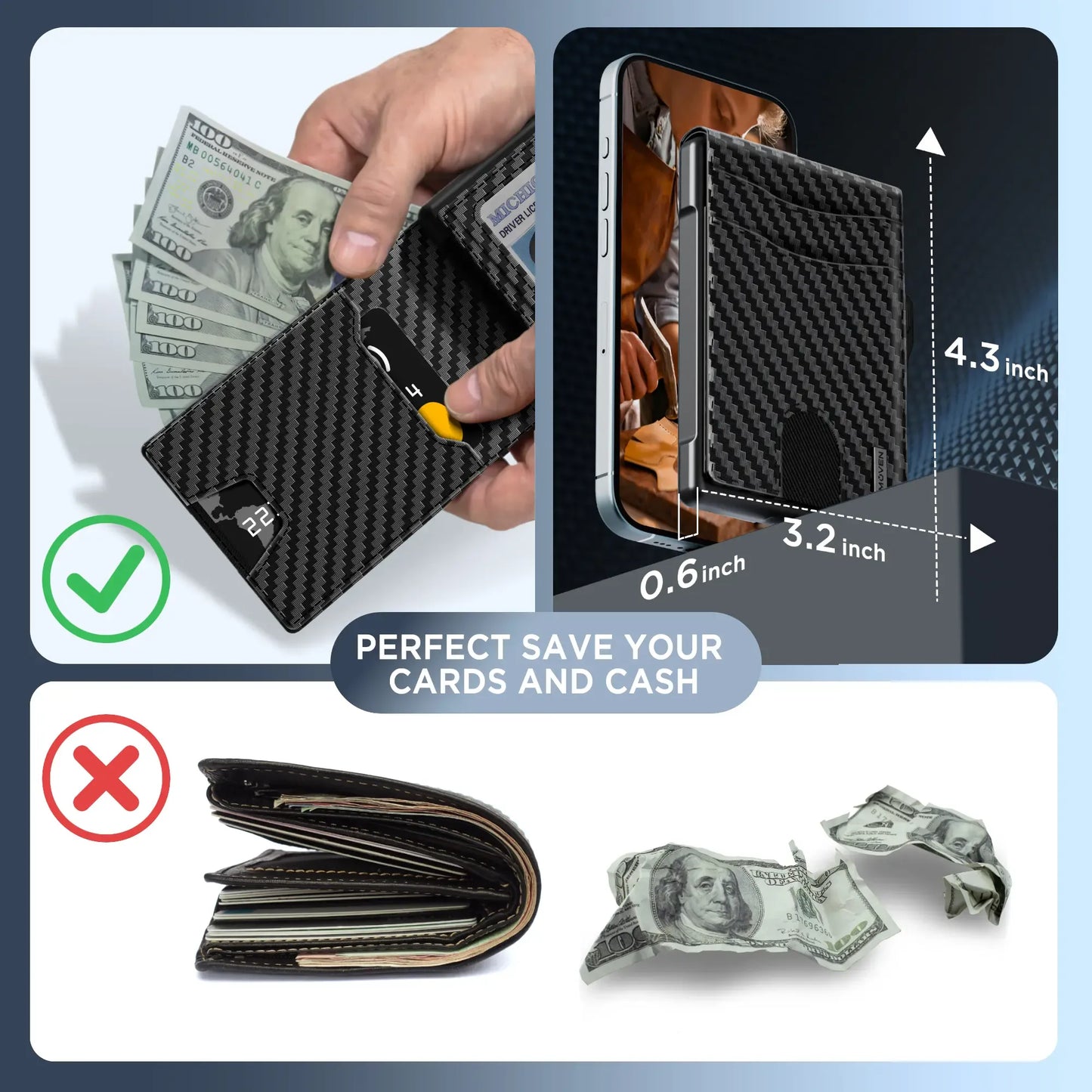 Wallet for Men - Pop Up Case