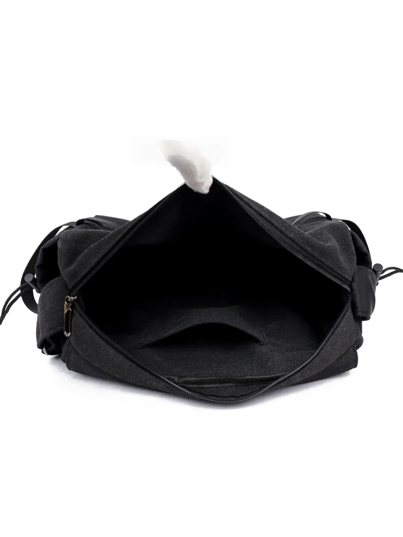 Men's Plain Canvas Crossbody Bag