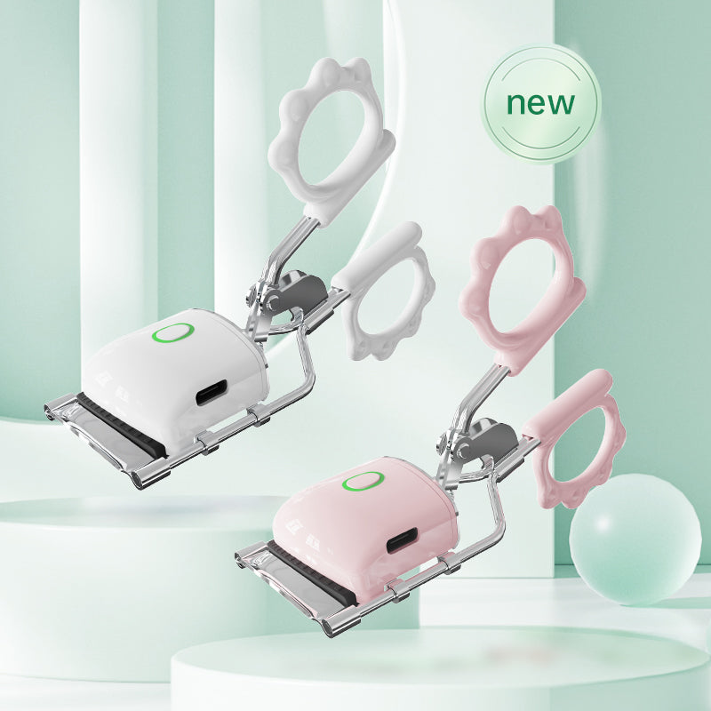 Heated Eyelash Curler with Comb, Rechargeable Battery Powered, Easy Natural Curls, Beauty Tool for Women, Curling