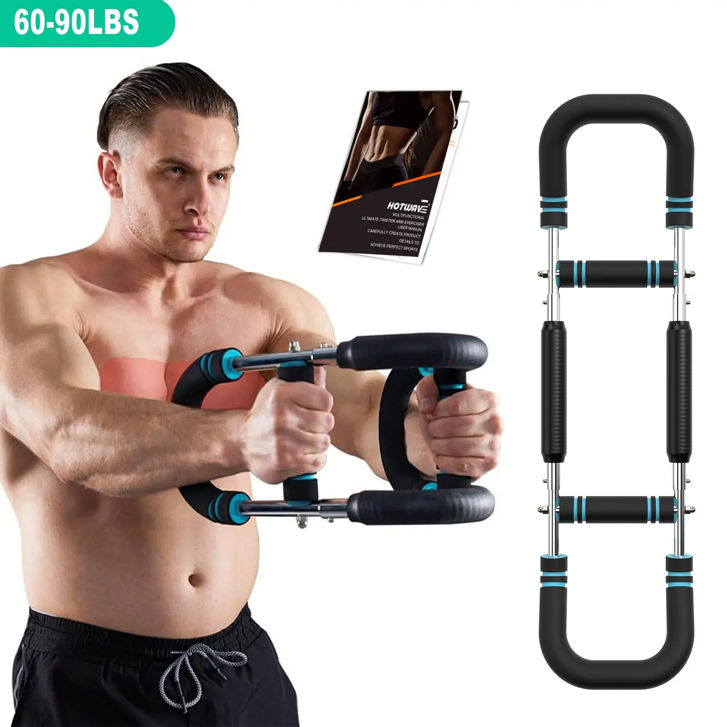Arm Trainer, Adjustable Chest Workout Equipment, Arm Trainer for Men, Chest Trainer for Men, Shoulder Muscle Training, Portable Spring Resistance Home Fitness Equipment summerwins summerwins