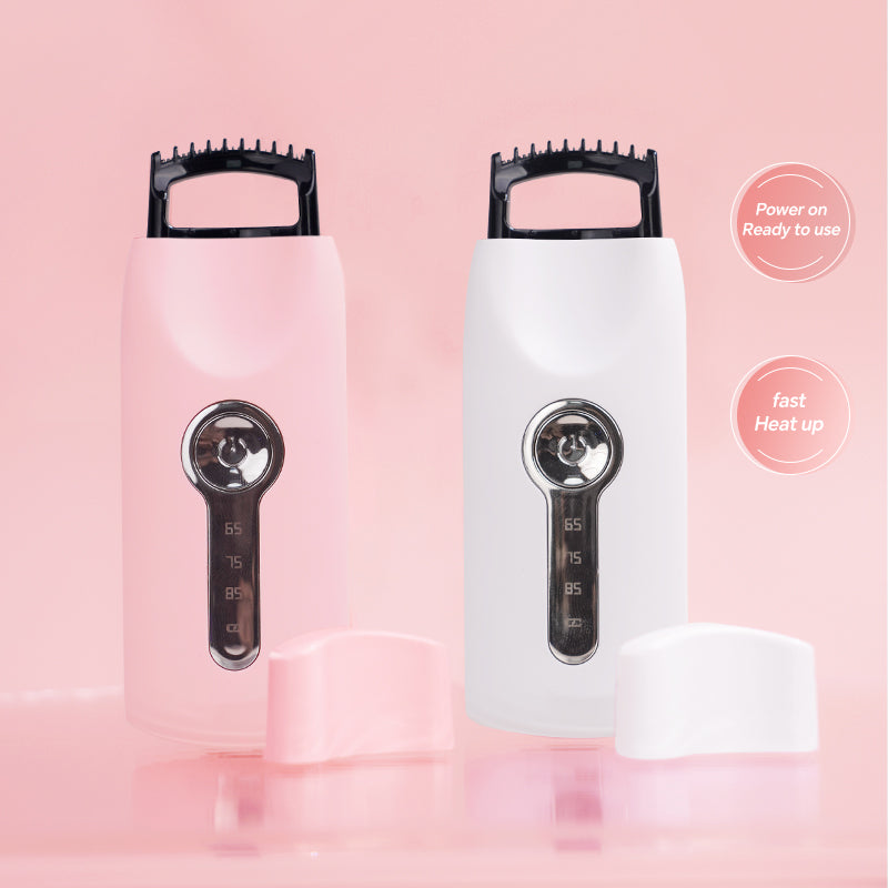 Heated Eyelash Curlers Travel Electric Lash Curler with Heat Sensitive Silicone Pad, 8s Fast Heat up Long Lasting Curls, Mini Electric Eyelash Curler