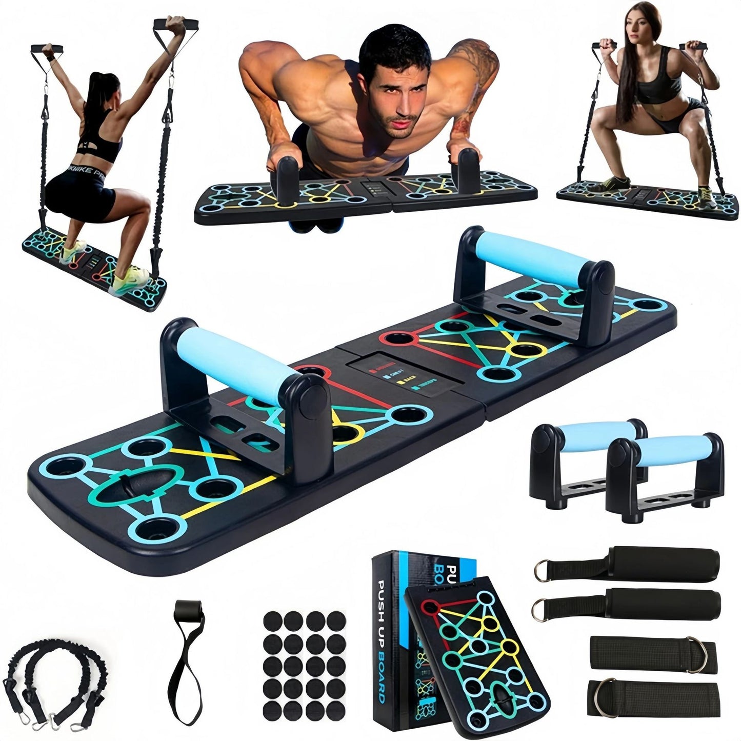 Push Up Board Fitness,Professional Strength Training Equipment for Chest, Shoulders, Back & Triceps
