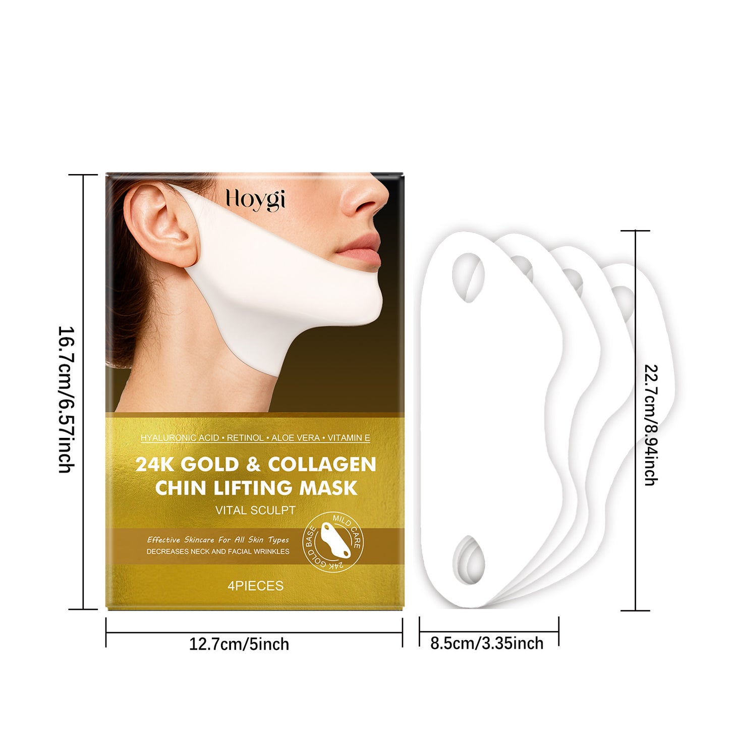 Line Lifting Mask – Choose 24K Gold– Instant Glow