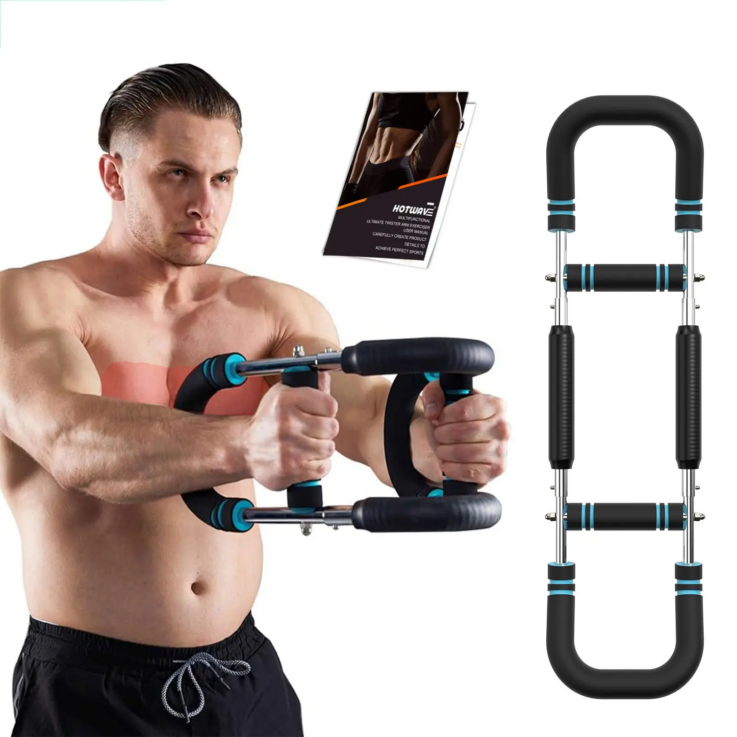 Arm Trainer, Adjustable Chest Workout Equipment, Arm Trainer for Men, Chest Trainer for Men, Shoulder Muscle Training, Portable Spring Resistance Home Fitness Equipment summerwins summerwins
