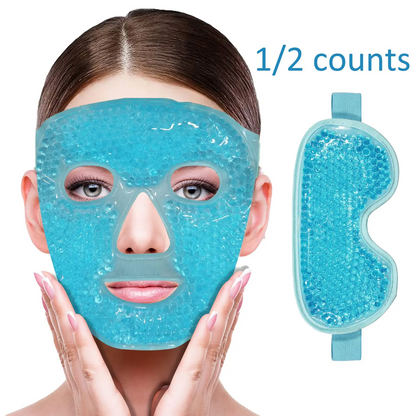 Blue Gel Cooling Ice Mask, Skin Care Mask, Beauty Mask, Facial Mask, 1 Count/ 2 Counts Face Mask/ Eye Mask