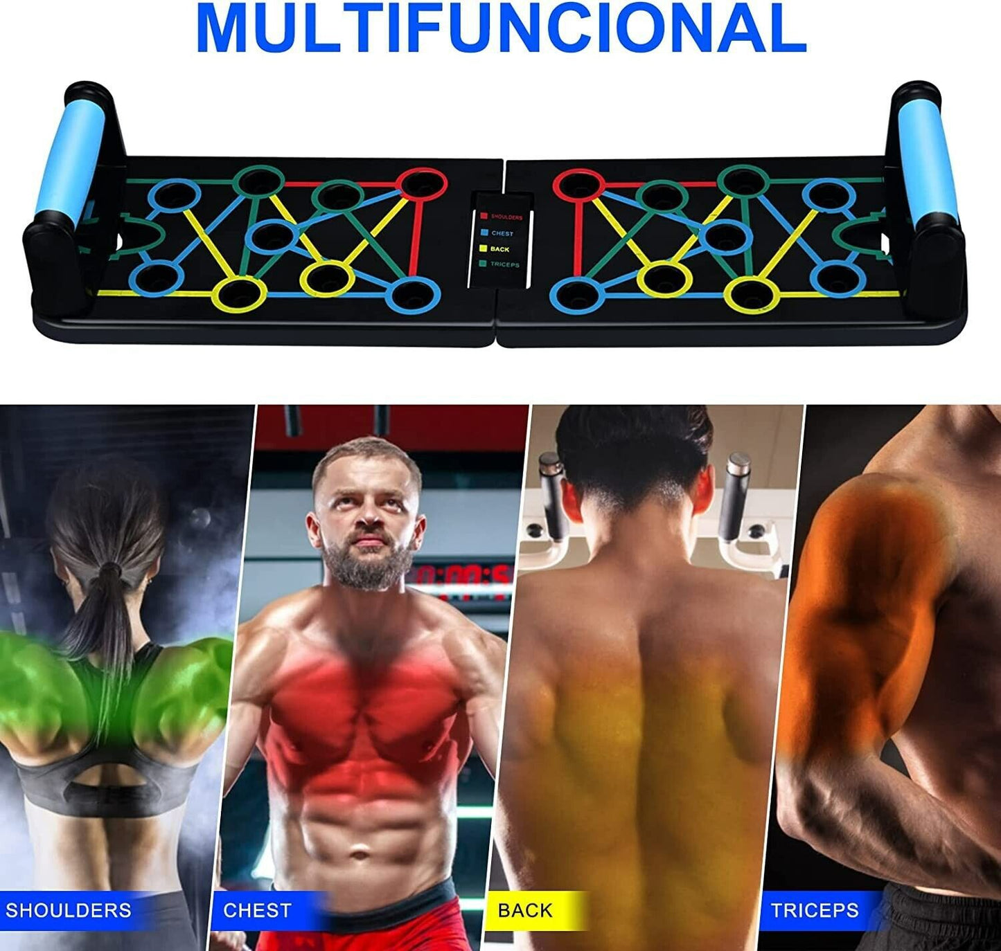 Push Up Board Fitness,Professional Strength Training Equipment for Chest, Shoulders, Back & Triceps