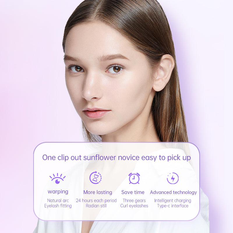 Heated Eyelash Curlers, USB Rechargeable Temperature Control Eyelash Curler, 3 Modes Heated, Portable Electric Eyelash Curler, Quick Natural Curling
