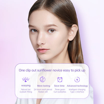 Heated Eyelash Curlers, USB Rechargeable Temperature Control Eyelash Curler, 3 Modes Heated, Portable Electric Eyelash Curler, Quick Natural Curling