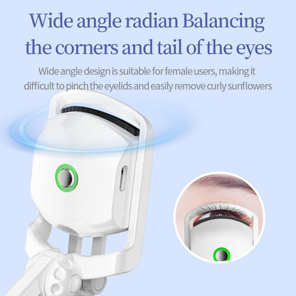 Type C Interface Arc Design Heated Eyelash Curler 3 Gears with USB Charging Cable for Girls for Home