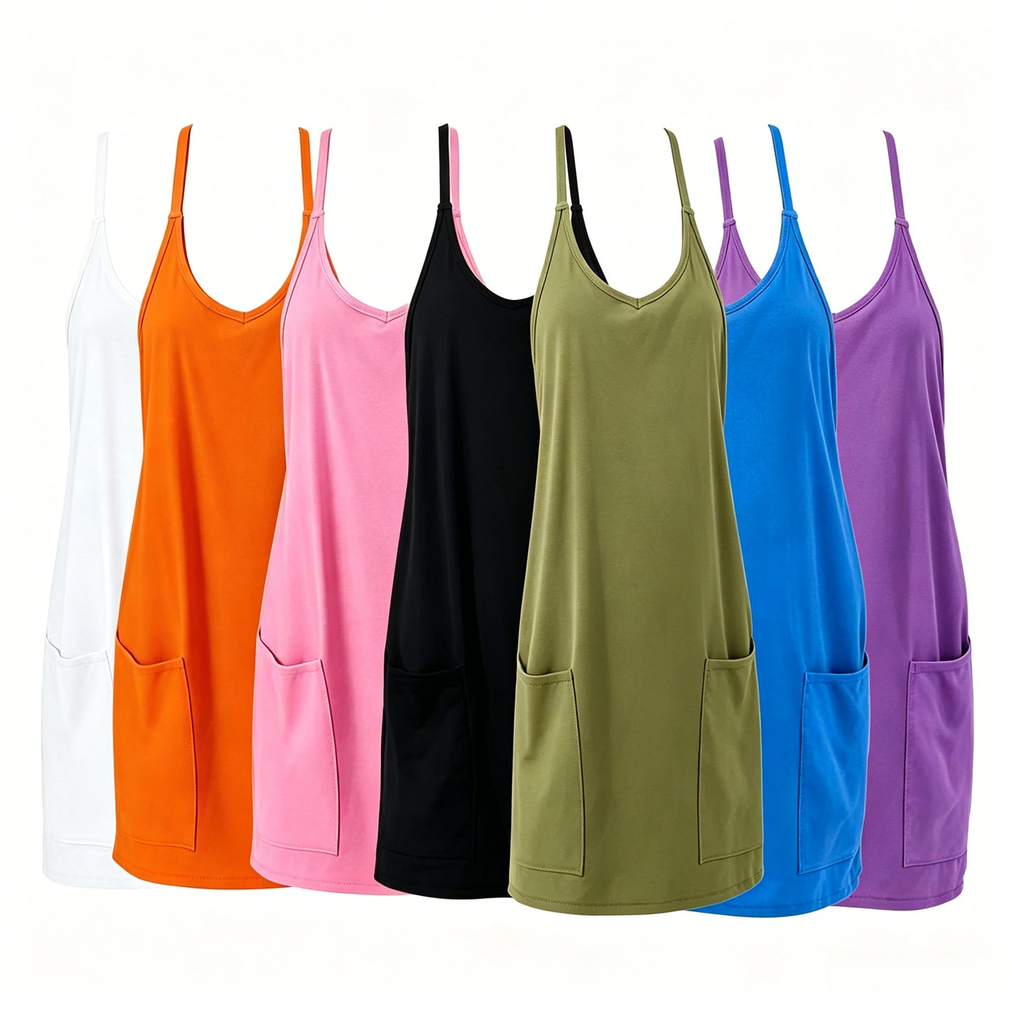 Women's Sleeveless Sports Romper Dress