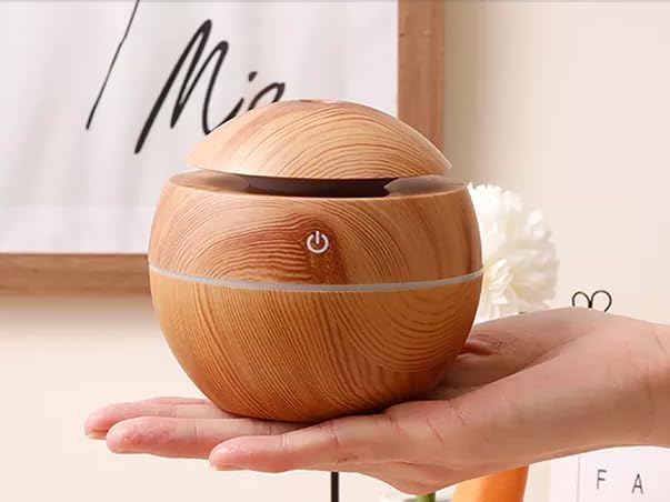 Desktop mini personal ultrasonic humidifier aromatherapy with colorful LED night light, office, bedroom, dorm room, portable, USB power