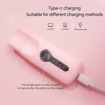 Heated Eyelash Curlers Travel Electric Lash Curler with Heat Sensitive Silicone Pad, 8s Fast Heat up Long Lasting Curls, Mini Electric Eyelash Curler
