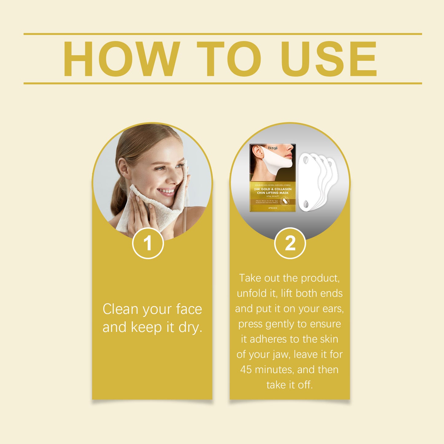 Line Lifting Mask – Choose 24K Gold– Instant Glow