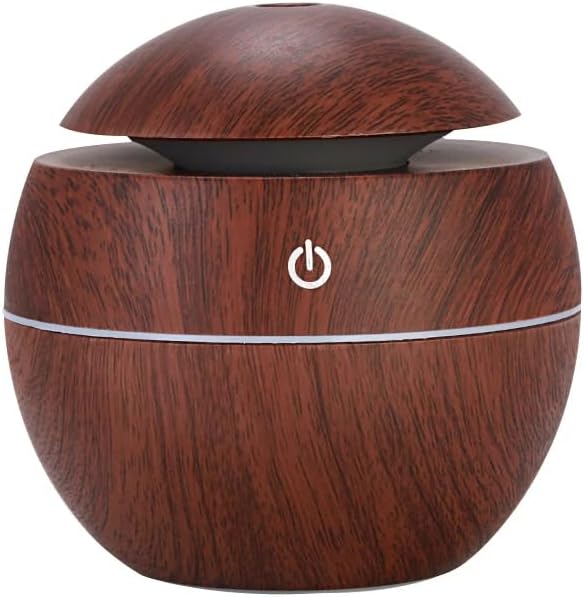 Desktop mini personal ultrasonic humidifier aromatherapy with colorful LED night light, office, bedroom, dorm room, portable, USB power