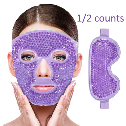 Blue Gel Cooling Ice Mask, Skin Care Mask, Beauty Mask, Facial Mask, 1 Count/ 2 Counts Face Mask/ Eye Mask