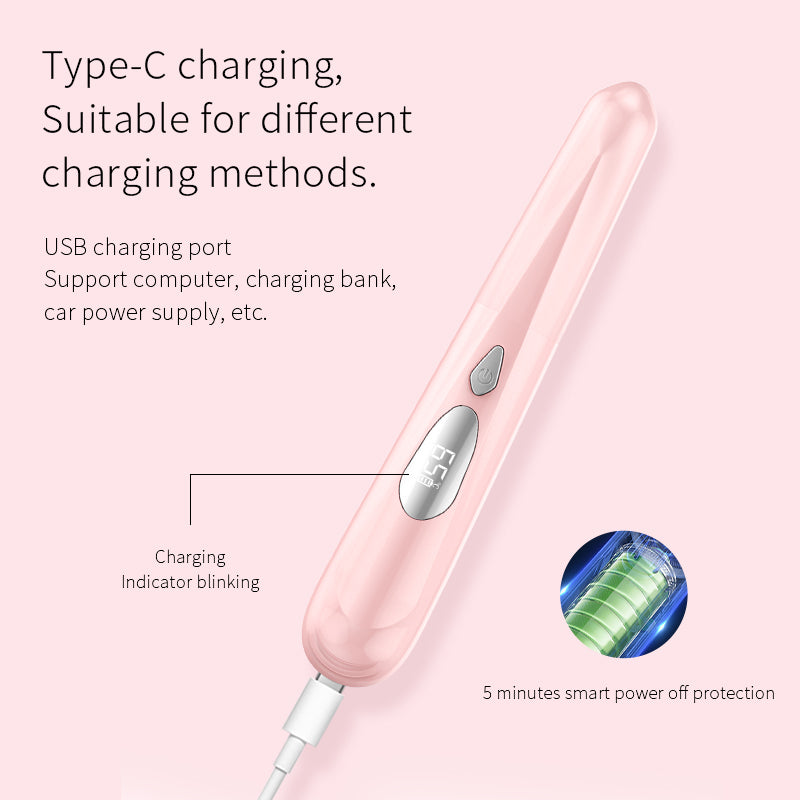 Heated Eyelash Curler for Women - 10s Fast Heating, 4 Adjustable Temp (131℉ - 185℉), LED Display, 24H Long-Lasting Curling Eye Lash Curler, Ergonomic Design, Travel-Friendly Makeup Tool Gift