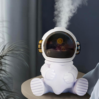 Astronaut Humidifier – Portable Mini Humidifier with LED Light, USB Powered for Bedroom, Office, Travel Use, Fun & Functional Air Freshener (Astronaut humidifier with Star)
