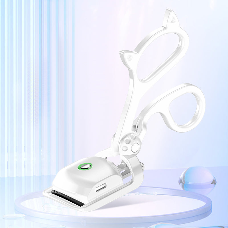 Type C Interface Arc Design Heated Eyelash Curler 3 Gears with USB Charging Cable for Girls for Home