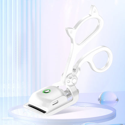 Type C Interface Arc Design Heated Eyelash Curler 3 Gears with USB Charging Cable for Girls for Home
