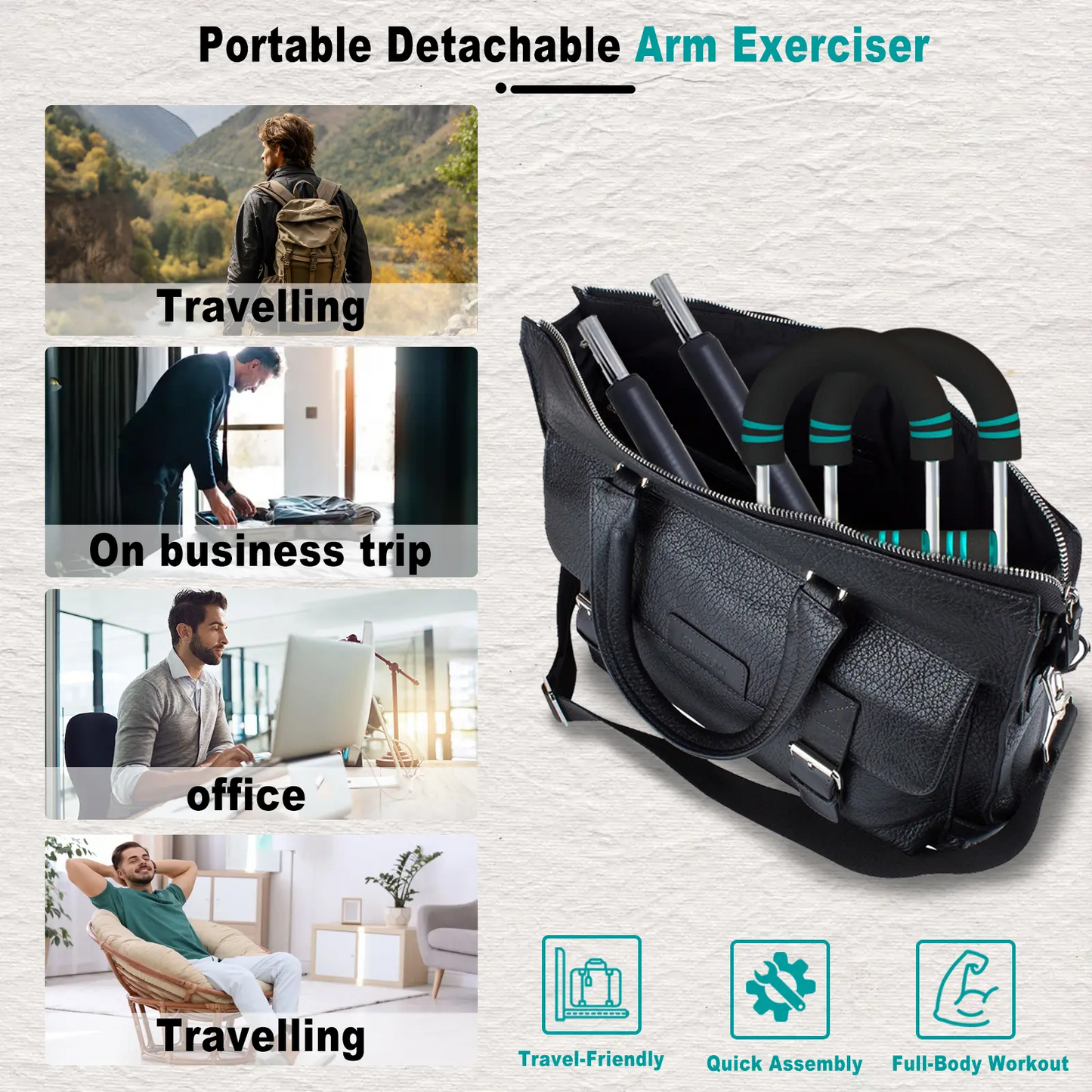 Arm Trainer, Adjustable Chest Workout Equipment, Arm Trainer for Men, Chest Trainer for Men, Shoulder Muscle Training, Portable Spring Resistance Home Fitness Equipment summerwins summerwins