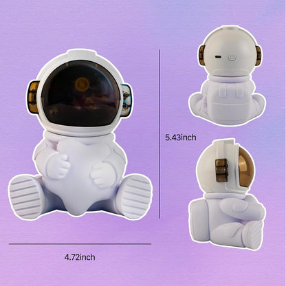 Astronaut Humidifier – Portable Mini Humidifier with LED Light, USB Powered for Bedroom, Office, Travel Use, Fun & Functional Air Freshener (Astronaut humidifier with Star)