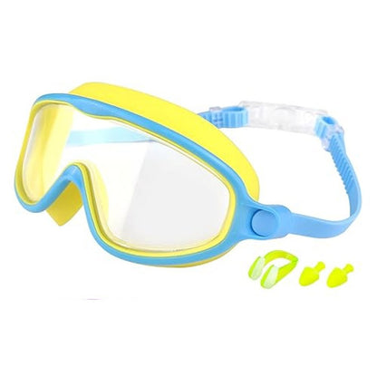 Swim Goggles with Nose Cover for Ages 3-12+ Kids,Youth