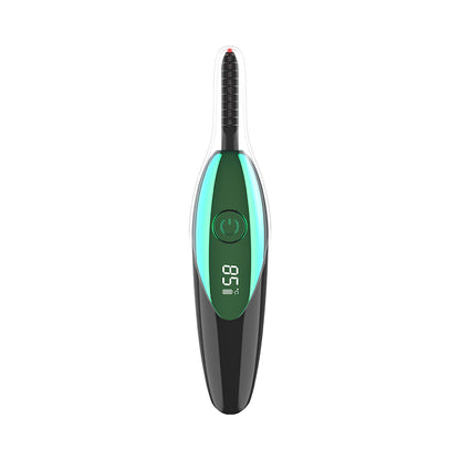 USB Rechargeable Electric Heated Eyelash Curler Pen Style Shape Eye Makeup Curling Kit Cosmetic Tool LCD 3D