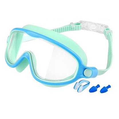 Swim Goggles with Nose Cover for Ages 3-12+ Kids,Youth