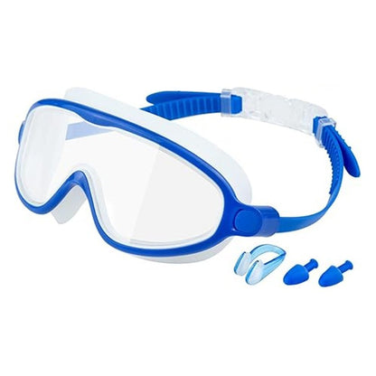 Swim Goggles with Nose Cover for Ages 3-12+ Kids,Youth