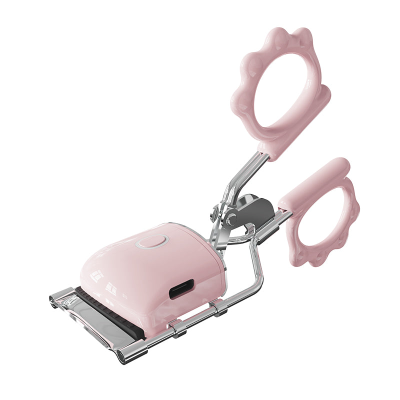 Heated Eyelash Curler with Comb, Rechargeable Battery Powered, Easy Natural Curls, Beauty Tool for Women, Curling